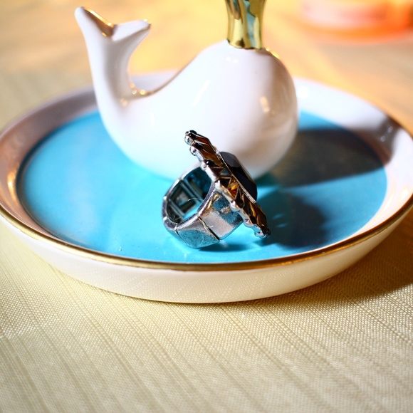 Gold, black, silver ring - Picture 2 of 2